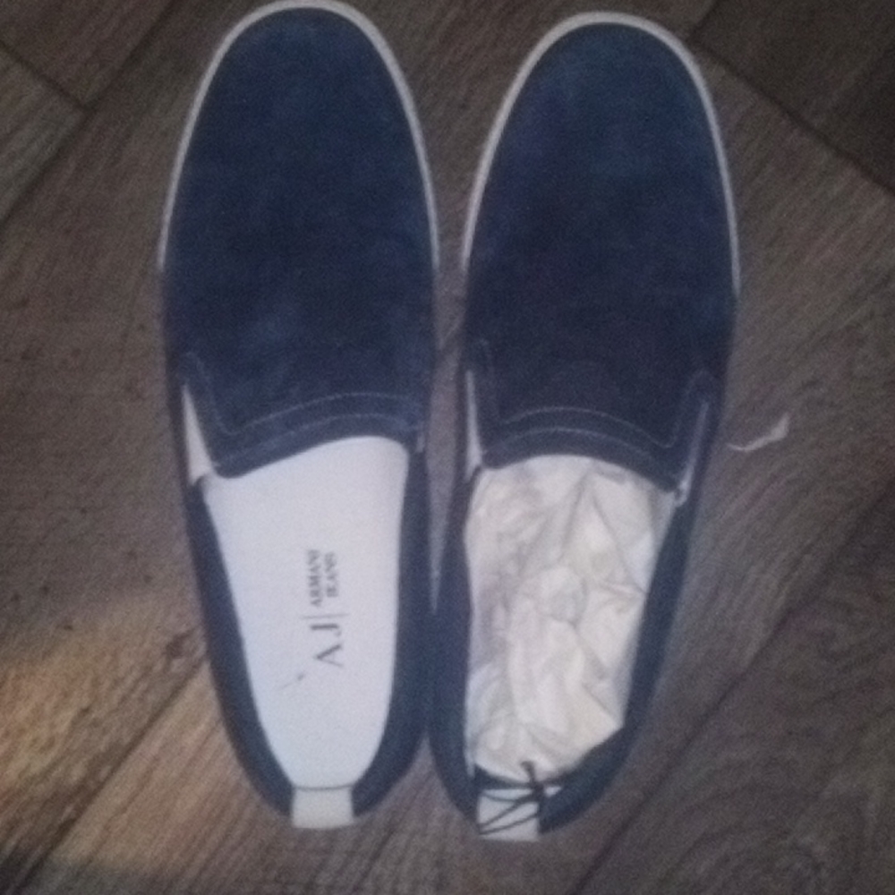 Armani blue shoes